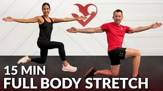 15 Min Full Body Stretch - Dynamic Warm Up Stretching Exercises Before Workout for Flexibility