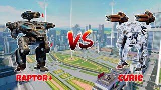 WR Raptor[Nerf] VS Curie Robots Comparison |WAR ROBOTS|