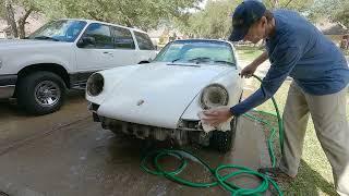 Washing the 1970 Porsche targa 911  Full video