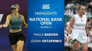 Paula Badosa vs. Jelena Ostapenko HIGHLIGHTS August 8, 2024 (National Bank Open)