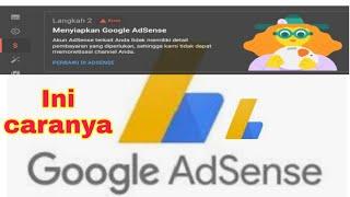 Cara perbaiki google adsense error tahap 2 | 2022