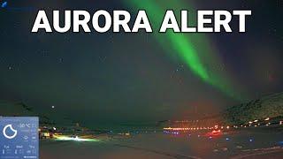 Aurora Alert! Powerful Geomagnetic Storm - Northern Lights - Greenland Airports