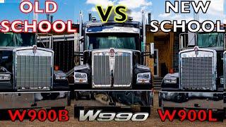 KENWORTH W990 vs W900  - 2019 Ultimate Kenworth Longhood Comparison - Cab, Hood, Sleeper & Power