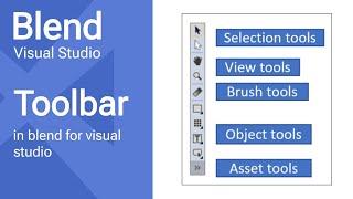 Blend Tutorials : The ToolBar in Visual Studio Blend 2019 - Episode 02