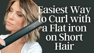 Easiest Way to Curl with a Flat Iron on Short Hair