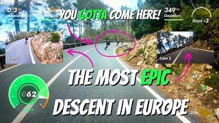 EPIC POV Descent PUIG MAJOR to SOLLER - Mallorca Cycling ️