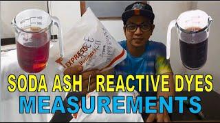 HOW TO TIE DYE | MEASUREMENT OF SODA ASH, REACTIVE DYES  PLUS WATER | TRIPPY DYES PRODUCT | DIY