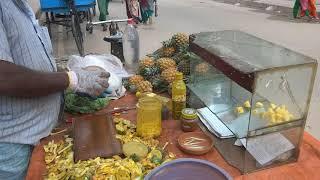 Amazing Pineapple cutting skills | Tasty Fruit | Street Food