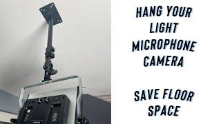 Adjustable Metal Ceiling Mount For A Light, Microphone or Camera, Perfect For Your Studio