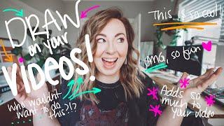 How I Write & Doodle on Top of my Videos | EASY iPad Tutorial