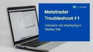  Troubleshoot #1 #metatrader |  Indicator not showing in the Market Tab #forextrading #mt4 #mt5