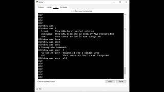 Local user configuration in cisco router with using AAA