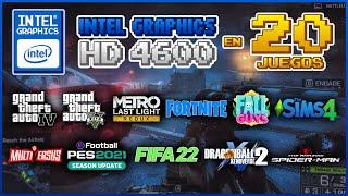 INTEL HD 4600 en 20 JUEGOS! 2023! | @pxiero