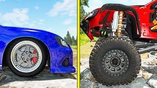 Low car vs. High Clearance #1 - Beamng drive