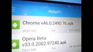 Philips 55PUK7150 Installing Chrome - Rather useless on AndroidTv :FIXED read video text!!