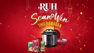 WIN BIG with RUH this #Ramadan. Scan QR, Upload receipt, and WIN with RUH!  #RamadanKareem