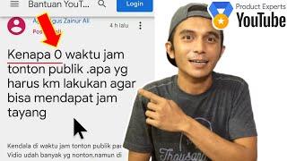 KENAPA 0 JAM WAKTU TONTON PUBLIK ⁉️ Bagaimana Cara Kami Dapat 4000 Jam Tayang  Pakar Produk YouTube