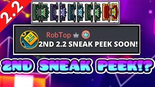 RobTop CONFIRMS 2nd 2.2 Sneak Peek?! | Geometry Dash 2.2 NEWS