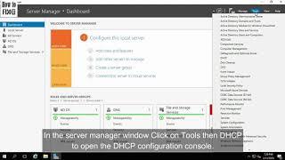 DHCP Configuration on WIndows Server 2016