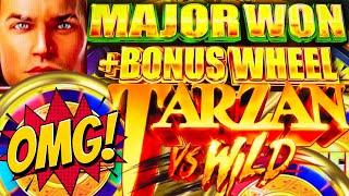 INCREDIBLE!! MAJOR JACKPOT MULTIPLIED!! HUGE WIN! TARZAN VS. WILD (ARISTOCRAT GAMING)