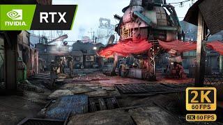 Fallout 4 Ray Tracing Comparison (Nvidia SSRTGI) 2K 60FPS