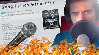 Rapping Using a SONG LYRIC GENERATOR..