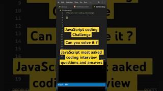 1/50: JavaScript Coding Challenge - can you find the output? #shorts #coding #javascript #fullstack