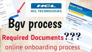 hcl Bgv documents | hcl Bgv process| hcl onboarding process|# hcl Bgv #hcl #hcl smart verify#hcl GET