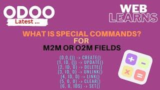 What is special commands in Odoo development tutorial