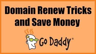 Godaddy.com - Renew a Domain and Save Money Around Rs 500 to 700