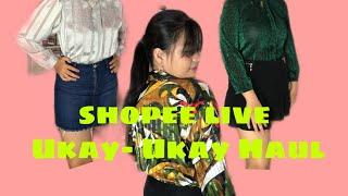 FASHION HAUL: VINTAGE TOPS/UKAY-UKAY HAUL (SHOPEE LIVE)|  PHILIPPINES