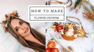 DIY Boho flower Crown Tutorial SUPER EASY