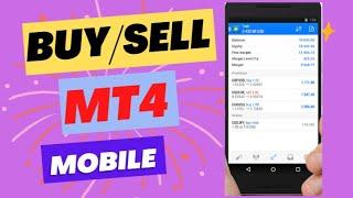 How to BUY and SELL on MT4 Mobile Phone version