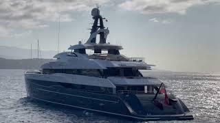 MICHAEL JORDAN luxury Superyacht M'BRACE leaving Monaco 2023 @archiesvlogmc