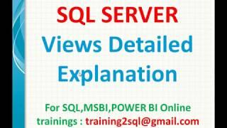 Views in SQL Server | Drop views in SQL | Alter views in SQL Server | SQL Views