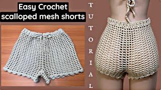 Crochet mesh shorts tutorial