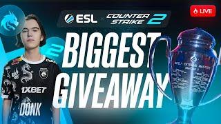 DONK PLAYS CS2 AFTER WINNING MAJOR CS2 SKINS GIVEAWAY! OPEN CASE!