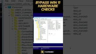 How to Bypass Windows 11 Hardware Checks  #shorts