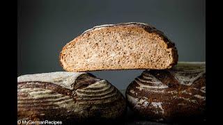 Authentic German Sourdough Rye Bread with Wheat (Mischbrot) - easy  MyGerman.Recipes