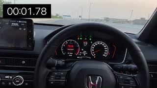 0-100 RS Civic 2022 | Acceleration Test | 1.5 Turbo 176 BHP