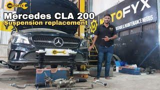 Suspension noise issue in Mercedes CLA 200 | Mercedes CLA suspension replacement  | Motofyx Mumbai