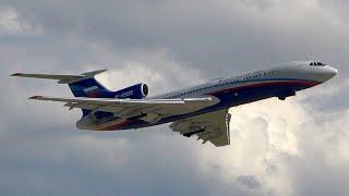 Tupolev Tu-154 OPEN SKIES Monitoring Aircraft— Takeoff & Landing at Kubinka AFB, Army 2020