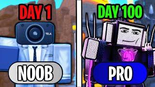 I went from Noob to Pro in TOILET TOWER DEFENSE Part 2!!...Roblox