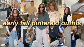 RECREATING EARLY FALL PINTEREST OUTFITS 2022 | casual, comfy, + trendy (fall outfit ideas)