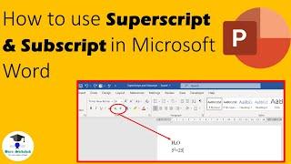 How to add Superscript & Subscript in Microsoft Word