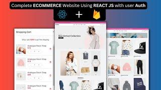 Full Functional Ecommerce Website Using React JS | Build complete Ecommerce website in Raect JS