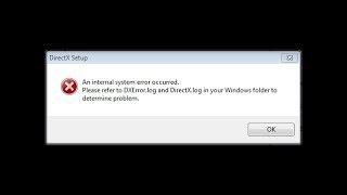 How to Fix DXError.log and DirectX.log |Installing DirectX problem|