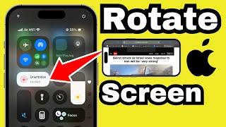 How To Rotate The Screen on iPhone 16/ 16 Pro/ 16 Pro Max