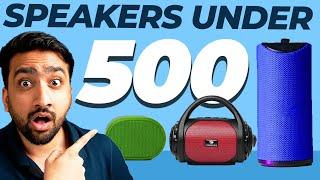 Top 4 Bluetooth Speakers under 500 in India 2023REAL TESTS - Loudness & Bass! in Hindi