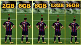 FIFA 23 RAM COMPARISON 2GB VS 4GB VS 6GB VS 8GB VS 12GB VS 16GB